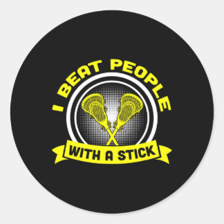 Adesivo Eu Ganhei Pessoas Com Um Presente De Lacrosse Engr
