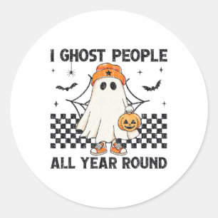 Adesivo Eu Ghost Pessoas O Ano Todo No Halloween