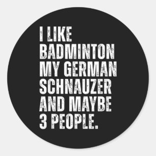 Adesivo Eu Gosto de Amante de Badminton Proprietário de Ca
