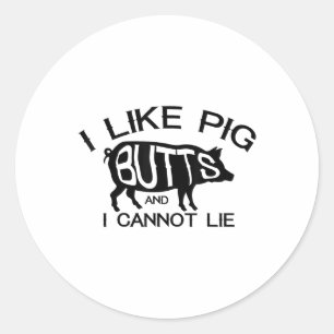 Adesivo Eu Gosto De Bumbuns De Porco - Engraçada Barbeca D