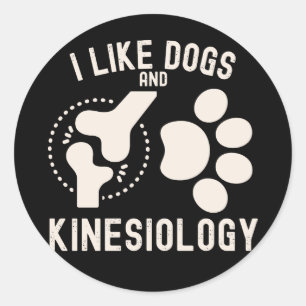 Adesivo Eu Gosto de Cães e Cinesiologia