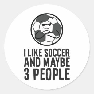 Adesivo Eu Gosto de Futebol E Talvez 3 Pessoas