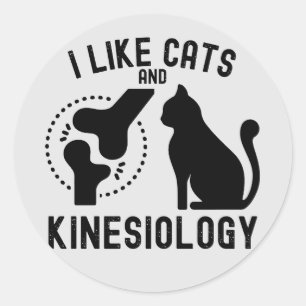 Adesivo Eu Gosto de Gatos e Cinesiologia