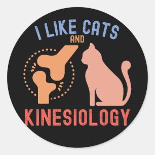 Adesivo Eu Gosto de Gatos e Cinesiologia