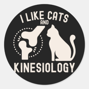 Adesivo Eu Gosto de Gatos e Cinesiologia
