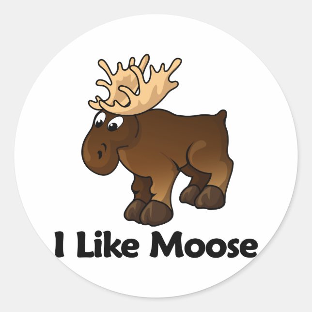 Adesivo Eu Gosto De Moose (Frente)