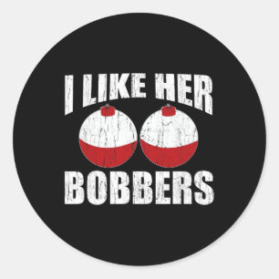 Adesivo Eu Gosto De Seus Bobbers Engraçados Casais De Pesc