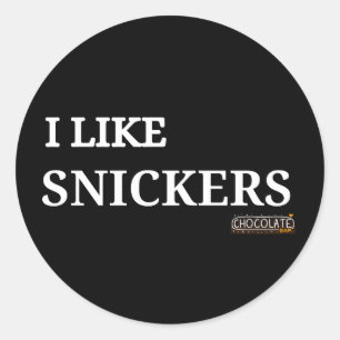 Adesivo eu gosto de snickers