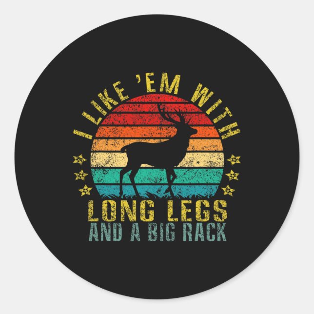 Adesivo Eu Gosto Deles Com Pernas Longas E Um Grande Rack  (Frente)