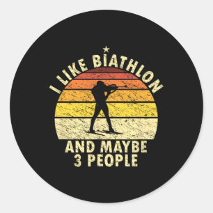 Adesivo Eu Gosto Do Biathlon Engraçado Biathloni Winterspo