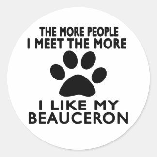 Adesivo Eu gosto do meu Beauceron.