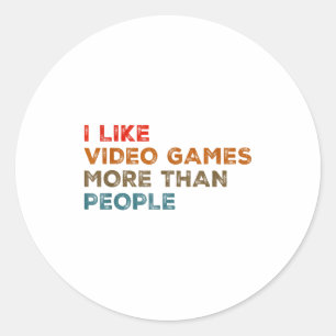 Adesivo Eu Gosto Mais de Video Games do que de Pessoas Div