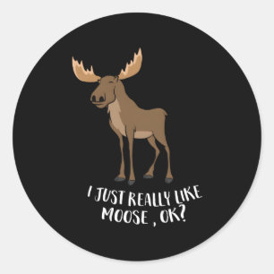 Adesivo Eu Gosto Muito De Moose Ok Moose Canadense