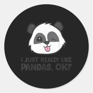 Adesivo Eu Gosto Muito De Pandas Ok Panda