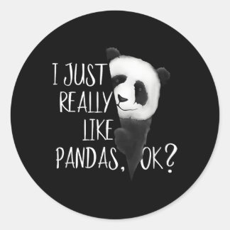 Adesivo Eu Gosto Muito De Pandas Ok Watercolor Panda
