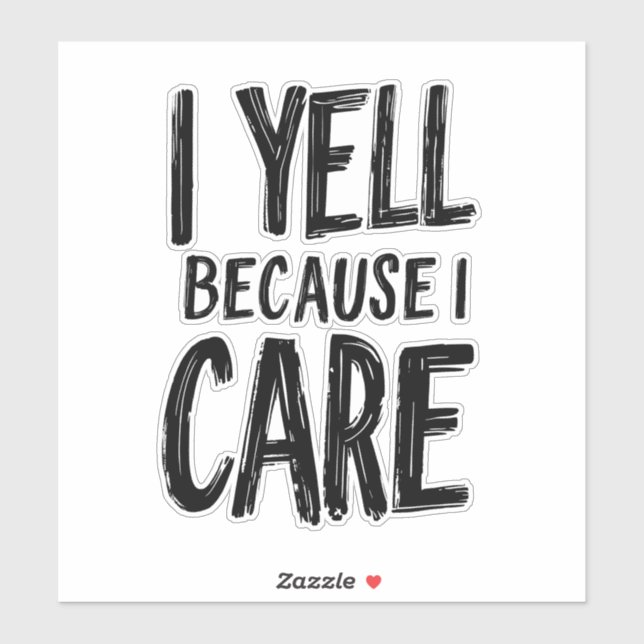 Adesivo Eu Grito Porque Eu Me Importo (Folha)