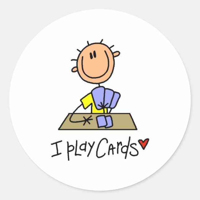 Adesivo Eu jogo cartas (Frente)