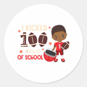 Adesivo Eu Joguei 100 Dias Na Escola Futebol Africano Negr