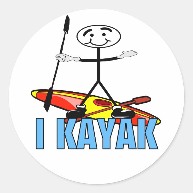 Adesivo Eu Kayak (Frente)