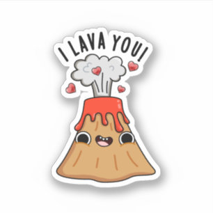 Adesivo Eu Lava Seu Funny Volcano Pun