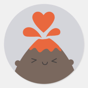Adesivo Eu Lava Seu Vulcão Kawaii
