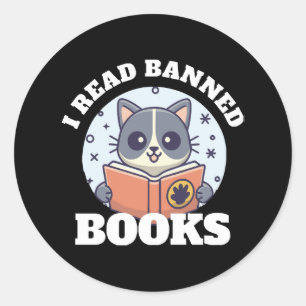 Adesivo Eu leio livros proibidos