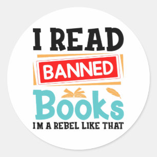 Adesivo Eu Leio Livros Proibidos Bibliotecário Leitor