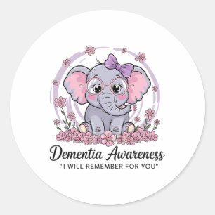 Adesivo Eu Lembro Para Você Elefante Fofo Conscientização