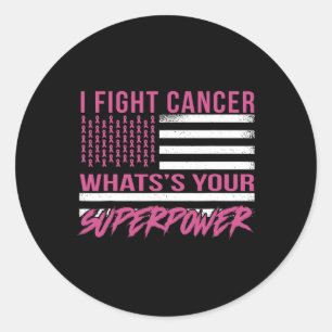 Adesivo Eu Luto Cancer Qual é a sua superpotência