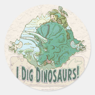 Adesivo Eu mando dinossauros para caçadores de dinossauros