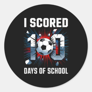 Adesivo Eu Marquei 100 Dias De Escola Futebol 100º Dia De
