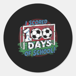 Adesivo Eu Marquei 100 Dias De Jogador De Futebol Escolar