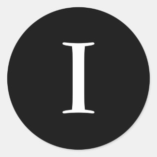 Adesivo Eu monograma de punhos pretos