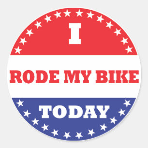 Adesivo Eu montei minha bicicleta hoje