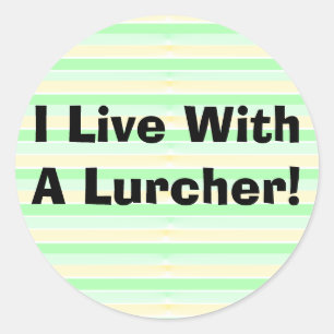 Adesivo Eu Moro Com Um Vestido De Lurcher