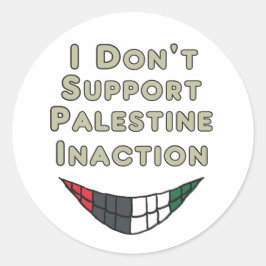 Adesivo Eu não apoio a inação da Palestina