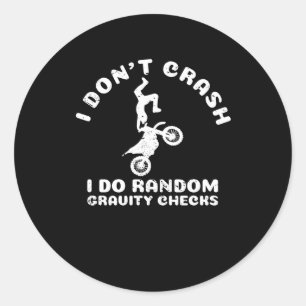 Adesivo Eu não despenho Eu faço gravidade aleatória cruza