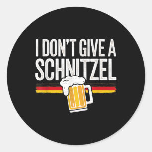 Adesivo Eu Não Dou Uma Cerveja Alemã Schnitzel Engraçada _