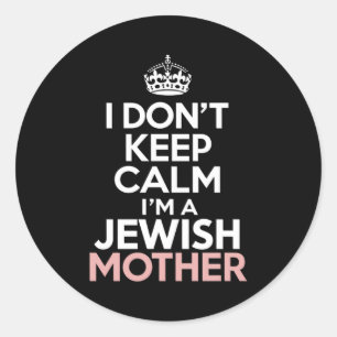 Adesivo Eu Não Fico Calma Sou Uma Mãe Judia Hanukkah _1