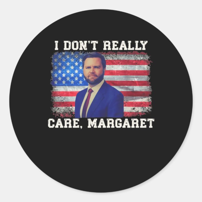 Adesivo Eu Não Me Importo Com Margaret (Frente)