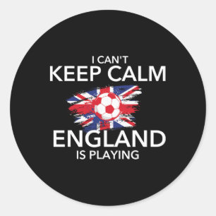 Adesivo Eu Não Posso Manter a Calma a Inglaterra Está Joga