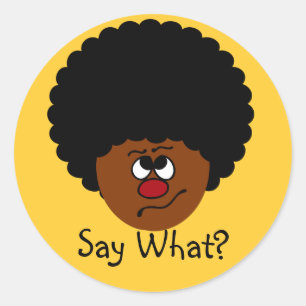 Adesivo Eu não posso tê-lo ouvido direito; repita por