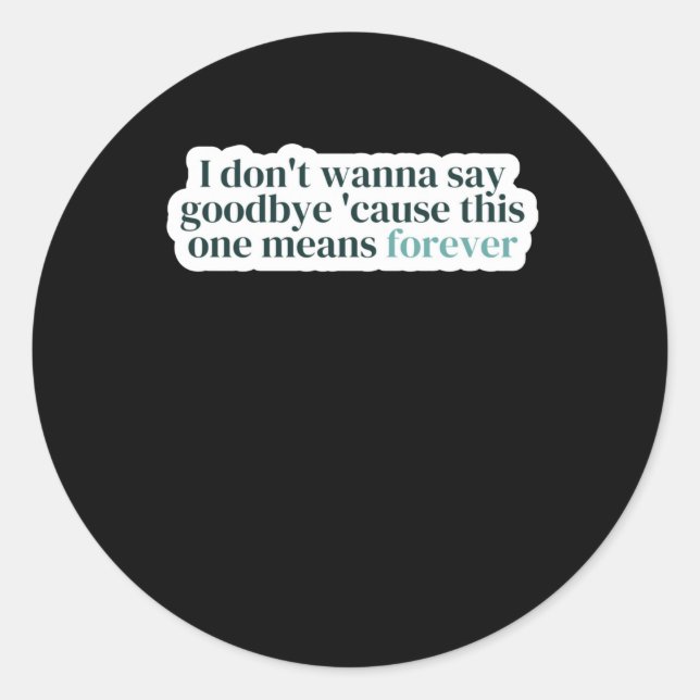 Adesivo Eu não quero dizer bem (Frente)