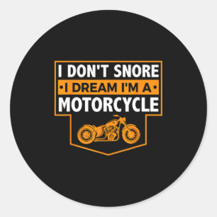 Adesivo Eu Não Ronco Eu Sonho Que Sou Uma Moto