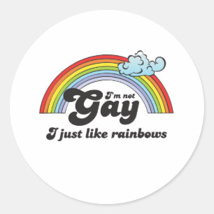 Adesivo Eu não sou gay escuro
