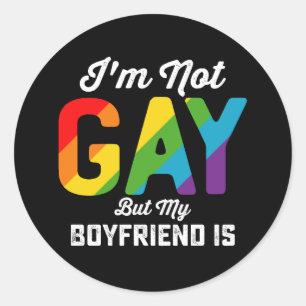 Adesivo Eu não sou Gay, mas minha Namorado é um orgulho LG