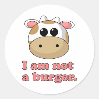 Adesivo Eu não sou um Burger