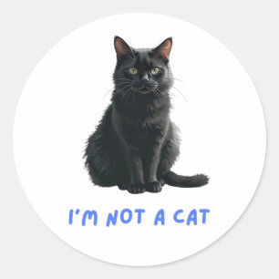 Adesivo Eu não sou um gato