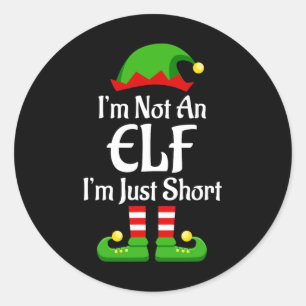 Adesivo Eu Não Sou Uma Família Elf Pjs De Natal Que Corres