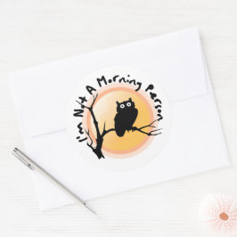 Adesivo Eu não sou uma pessoa de manhã.